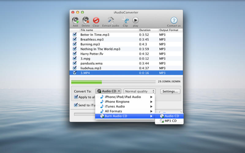 iAudioConverter for Mac OS X