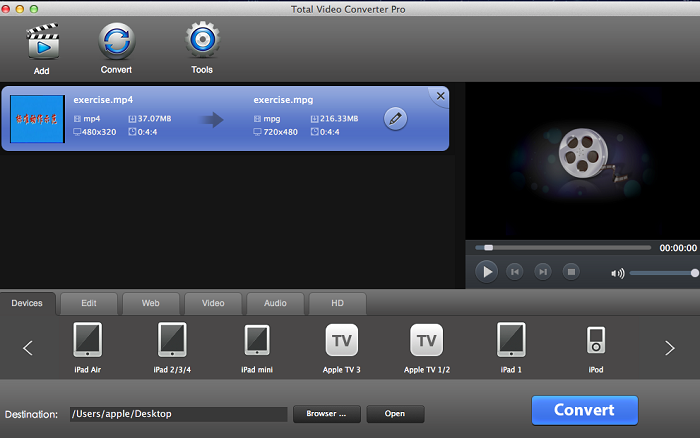 convert video with subtitles and audio track on Macc
