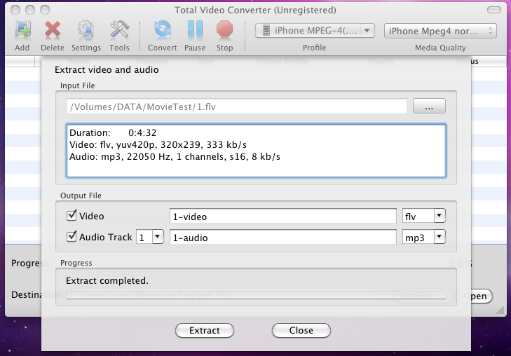 extract audio from flv on Mac