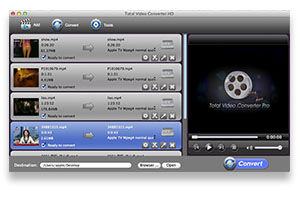 add video to Mac Total Video Converter
