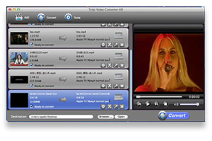 Preview video in eTinySoft Total Video Converter for Mac