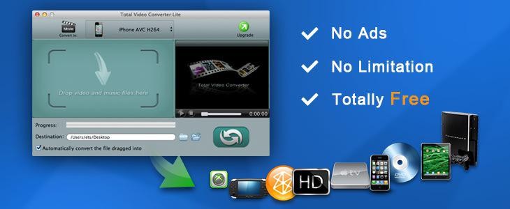 Total Video Converter Lite for Mac Screenshot