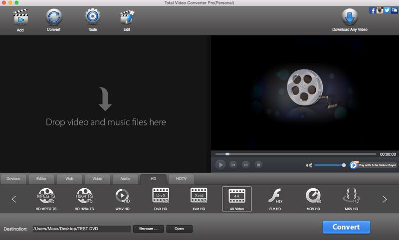 convert video to HD Mac