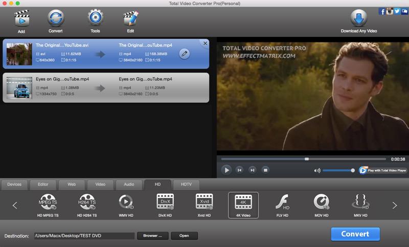convert video to HD Mac