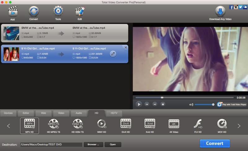 MPEG TS Converter Mac