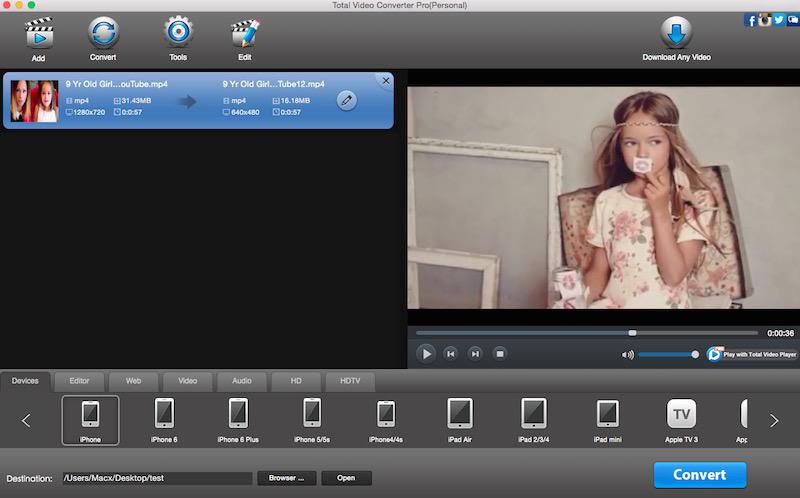 convert video to YouTube Mac