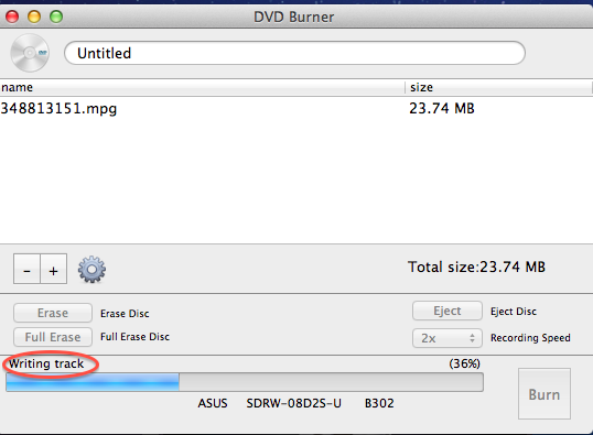 burn DVD on Mac