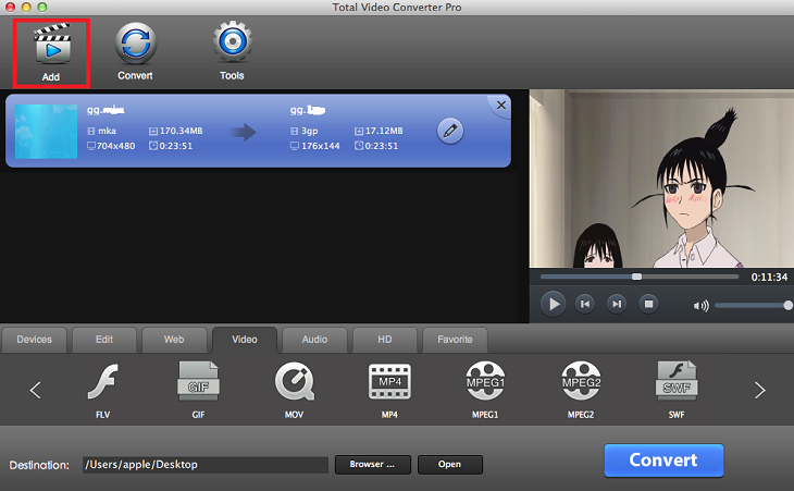 convert flv to mp4 mac