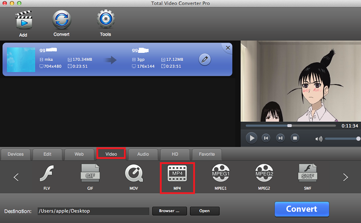 convert avi to mp4 on mac