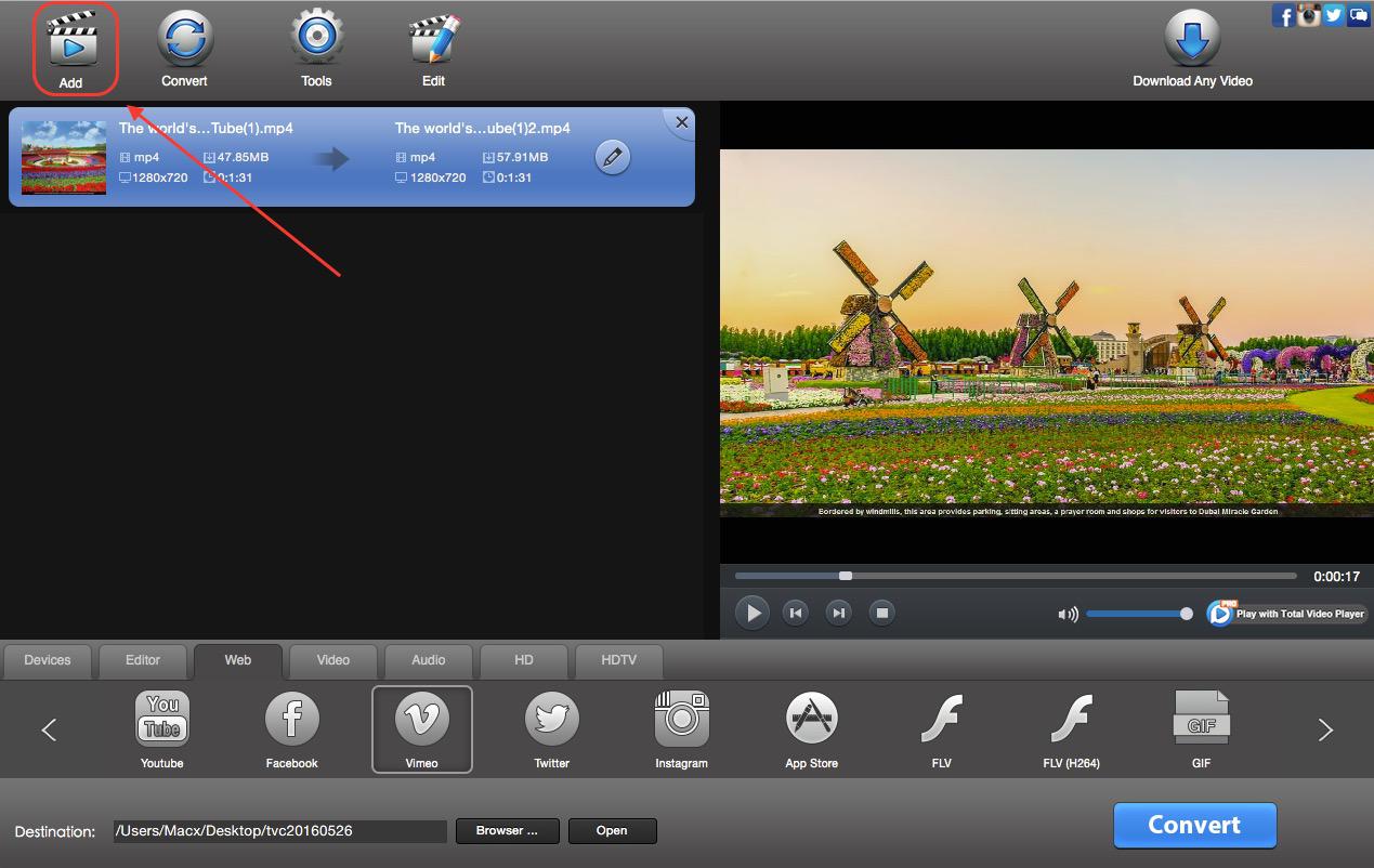 Vimeo video converter Mac