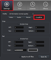 crop & pad video with Mac Total Video Converter