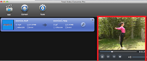 Preview video in Total Video Converter for Mac